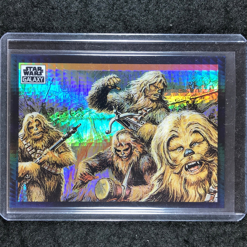 2022 Topps Star Wars Galaxy Chrome WOOKIEE WAR DANCE Prism Refractor 25/75 #29