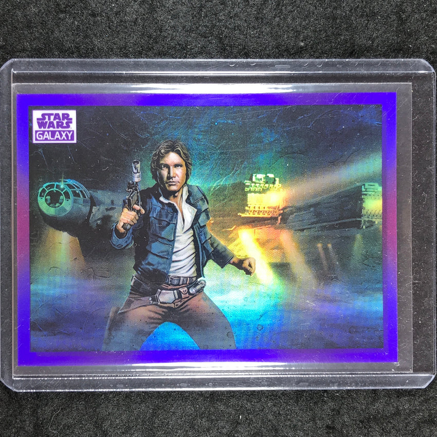 2022 Topps Star Wars Galaxy Chrome SOLO INVESTIGATES Purple 15/25 #19