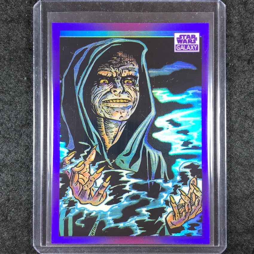 2022 Topps Star Wars Galaxy Chrome THE EMPEROR'S POWER Purple 16/25 #37