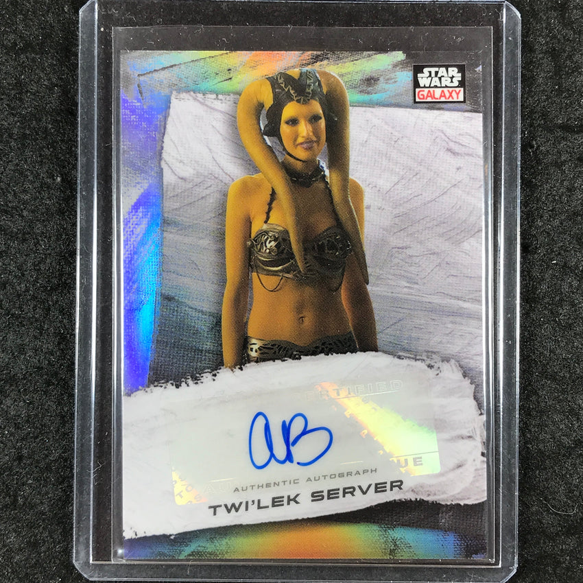 2022 Topps Star Wars Galaxy Chrome ANDREA BARTLOW TWI'LEK SERVER Auto Base #ABT