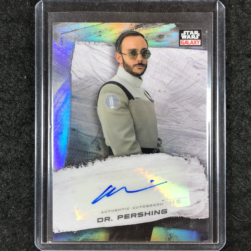 2022 Topps Star Wars Galaxy Chrome OMID ABTAHI DR. PERSHING Galaxy Auto Base #OA