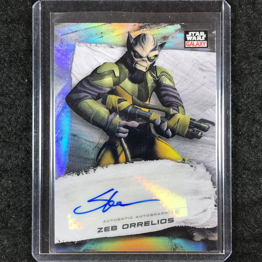 2022 Topps Star Wars Galaxy Chrome STEVE BLUM ZEB ORRELIOS Galaxy Auto Base #SBL