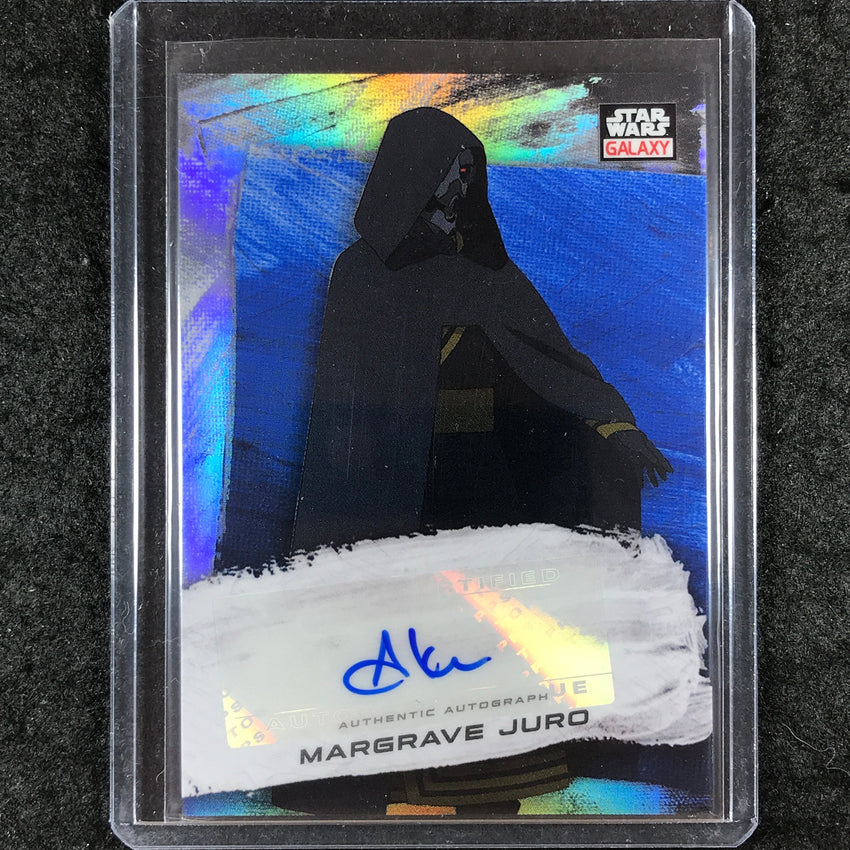 2022 Topps Star Wars Galaxy Chrome ANDREW KISHINO MARGRAVE JURO Auto Blue 1/150