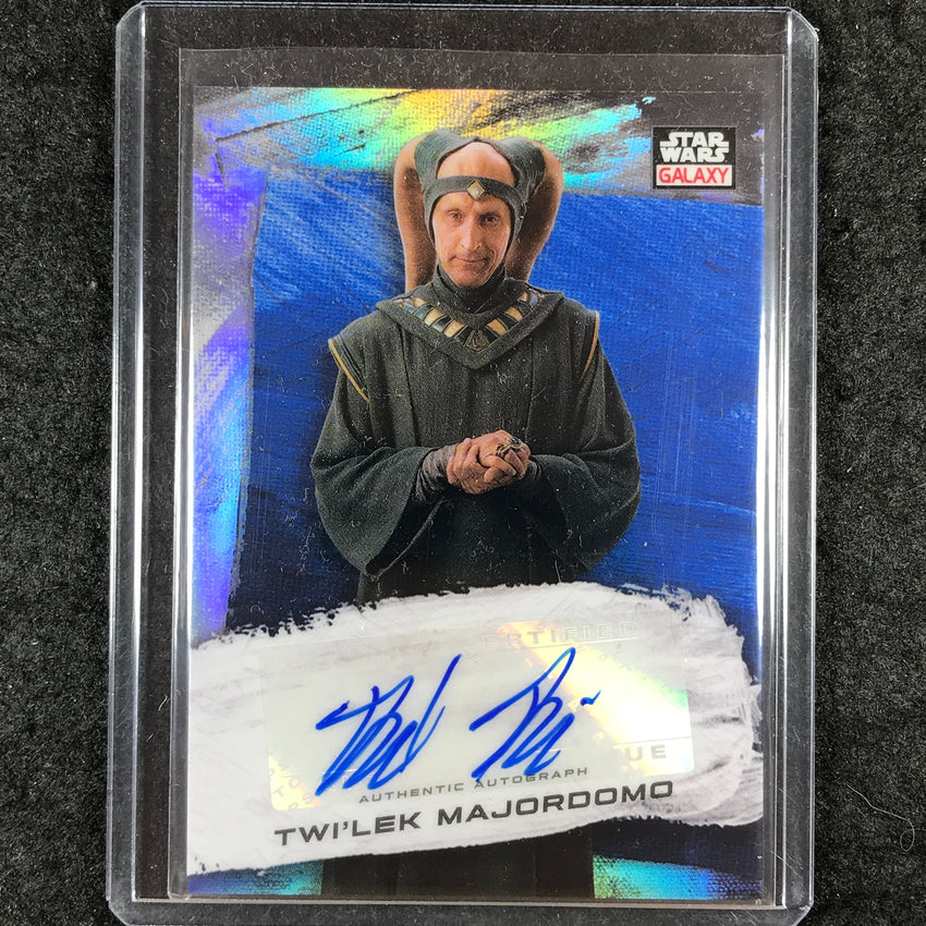 2022 Topps Star Wars Galaxy Chrome DAVID PASQUESI TWI'LEK MAJORDOMO Auto 45/150