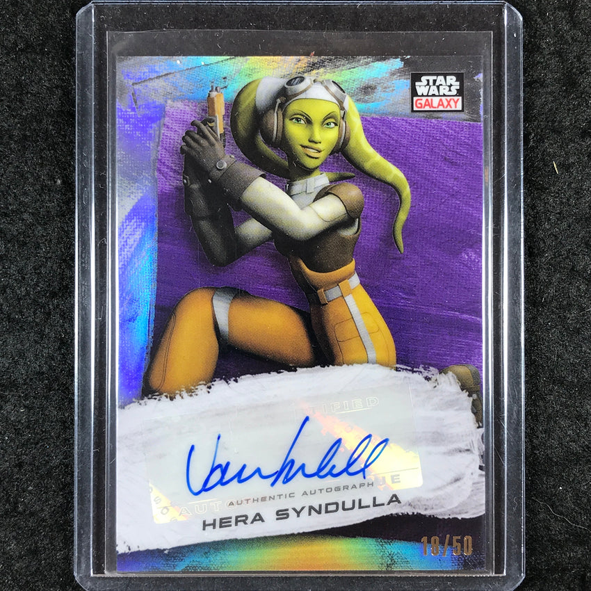 2022 Topps Star Wars Galaxy Chrome VANESSSA MARSHALL HERA SYNDULLA Auto 18/50