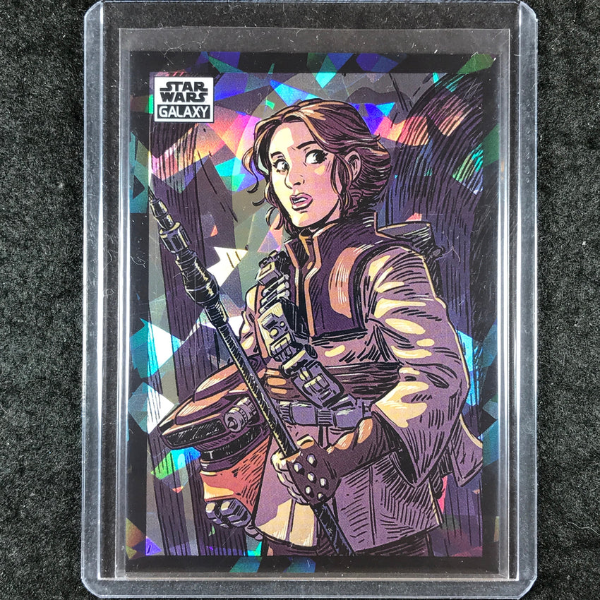 2022 Topps Star Wars Galaxy Chrome LEIA ORGANA Atomic Refractor 20/150 #86
