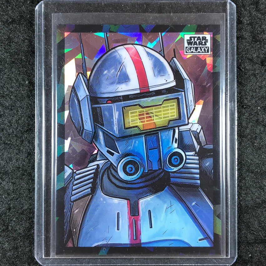 2022 Topps Star Wars Galaxy Chrome TECH Atomic Refractor 35/150 #92