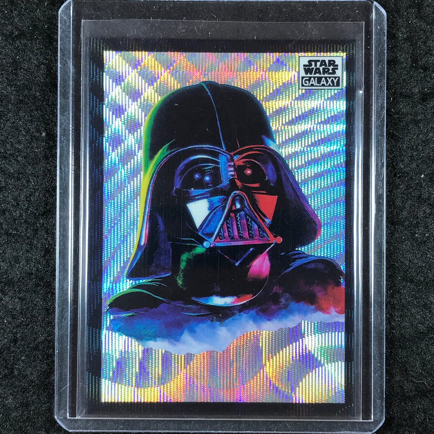 2022 Topps Star Wars Galaxy Chrome DARTH VADER Wave Refractor 40/99 #2