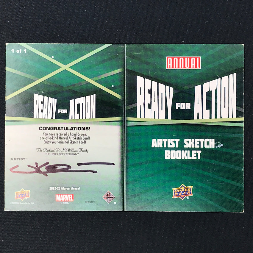 2022-23 Marvel Annual SCARLET WITCH STORM Artist Sketch Booklet 1/1 UKO SMITH