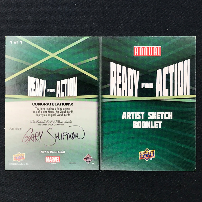 2022-23 Marvel Annual SILVER SURFER Artist Sketch Booklet 1/1 GARY SHIPMAN