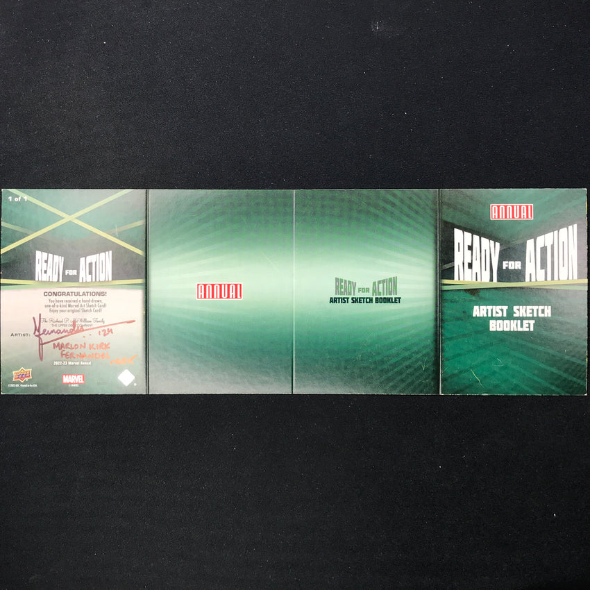 2022-23 Marvel Annual FANTASTIC FOUR Artist Sketch Booklet 1/1 MARLON FERNANDES