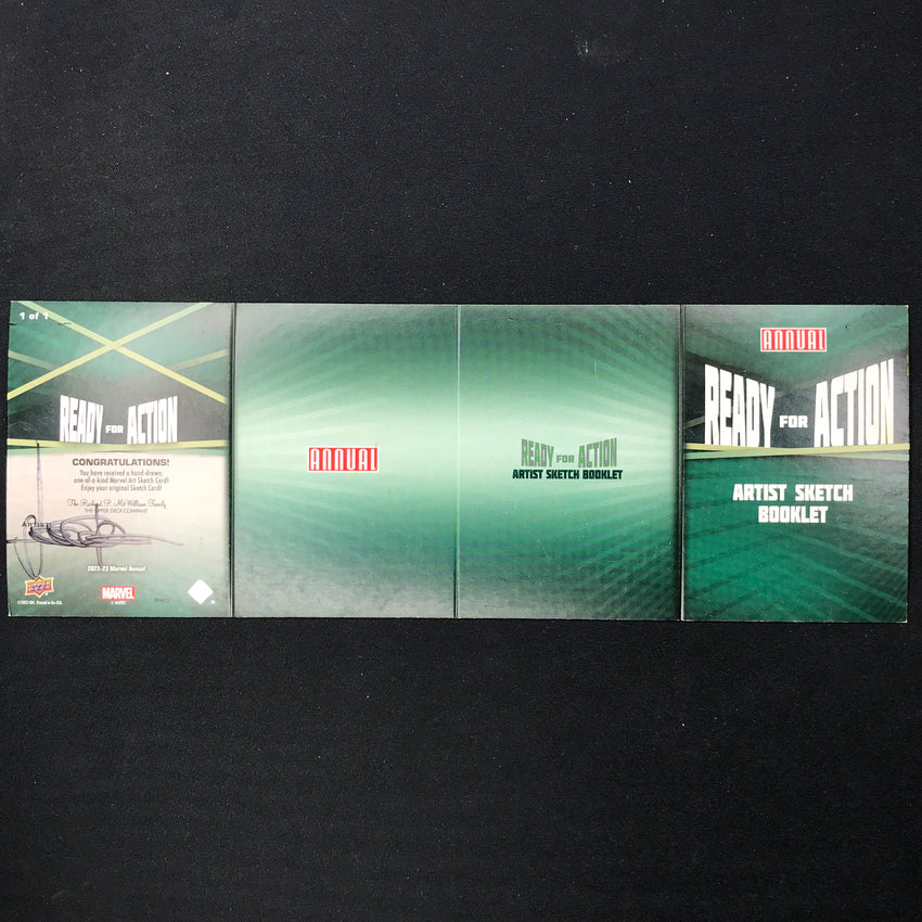 2022-23 Marvel Annual FANTASTIC FOUR SHE-HULK CRYSTAL Artist Sketch Booklet 1/1