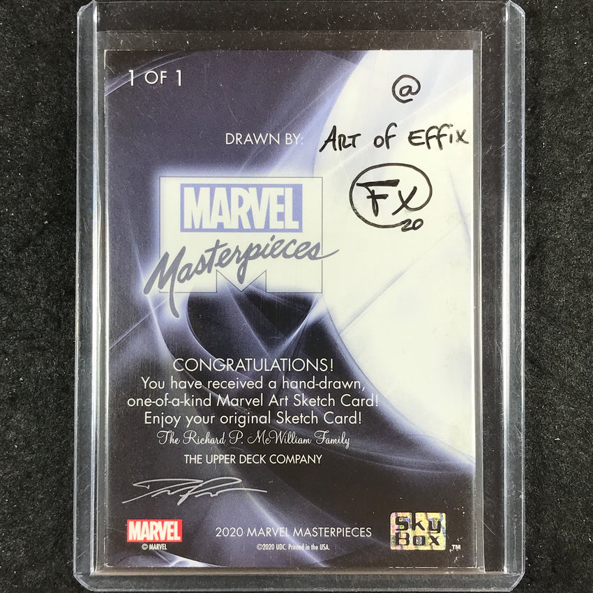 2020 Marvel Masterpieces RED SKULL Artist Sketch 1/1 Art of EFFIX