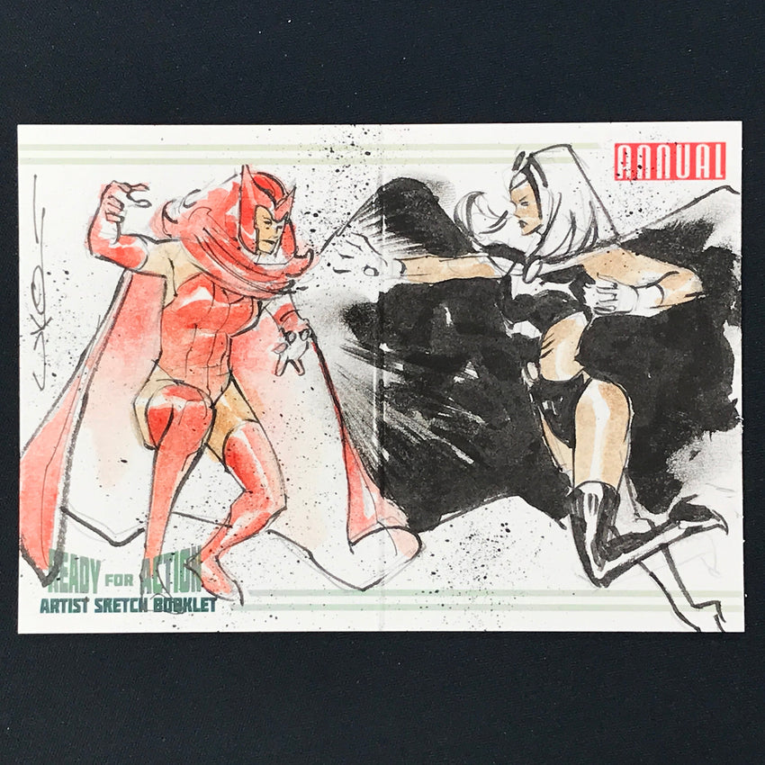2022-23 Marvel Annual SCARLET WITCH STORM Artist Sketch Booklet 1/1 UKO SMITH