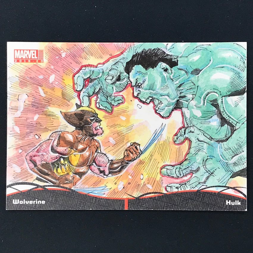 2019-20 Marvel Annual HULK WOLVERINE Artist Sketch Booklet 1/1 BIEN FLORES
