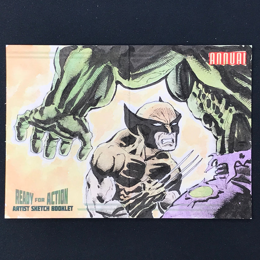 2022-23 Marvel Annual HULK WOLVERINE Artist Sketch Booklet 1/1 GARY SHIPMAN