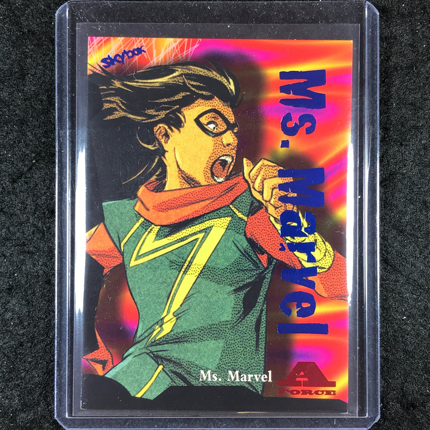 2024 Marvel Metal Universe Avengers MS. MARVEL A-Force Super Rave 1/1