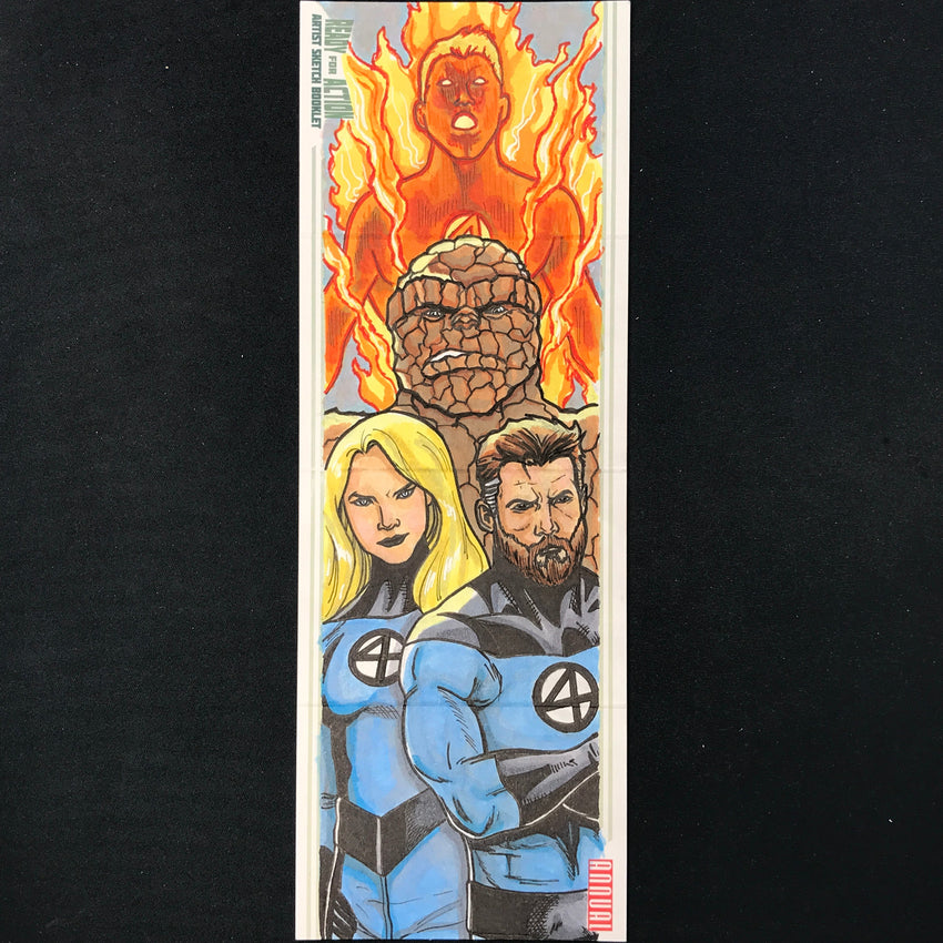 2022-23 Marvel Annual FANTASTIC FOUR Artist Sketch Booklet 1/1 MARLON FERNANDES