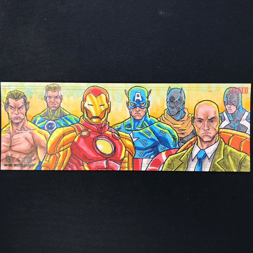 2022-23 Marvel Annual ILLUMINATI CAP AMERICA Sketch Booklet 1/1 JEFFREY BENITEZ