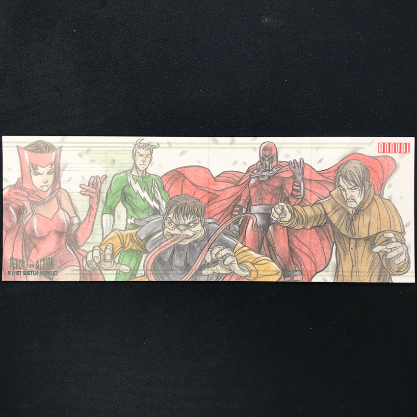 2022-23 Marvel Annual BROTHERHOOD MUTANTS MAGNETO Sketch Booklet 1/1 ANDRE TOMA