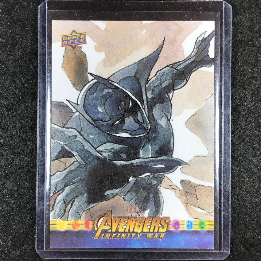 2018 Marvel Avengers Infinity War BLACK PANTHER Artist Sketch 1/1 LYDY LI