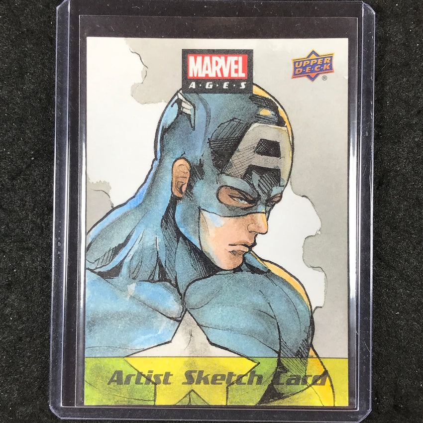 2020 Upper Deck Marvel Ages CAPTAIN AMERICA Artist Sketch 1/1 LYDI LI