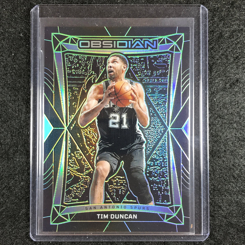 2023-24 Obsidian TIM DUNCAN Base Green Electric Etch 7/25