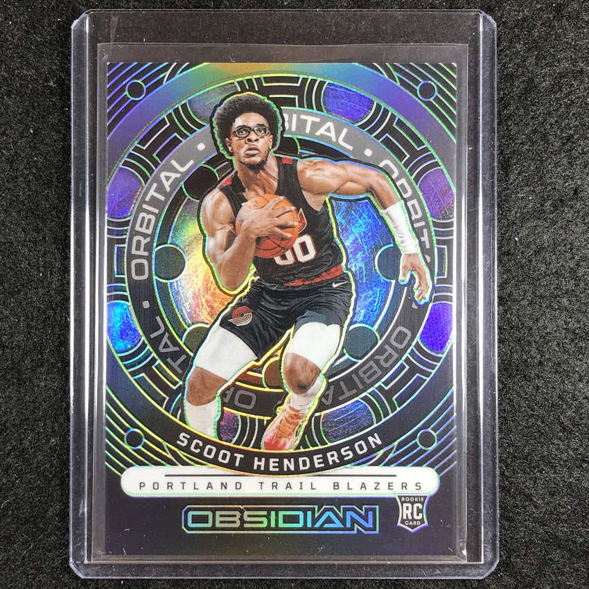 2023-24 Obsidian SCOOT HENDERSON Orbital Rookie Green Electric Etch 17/25