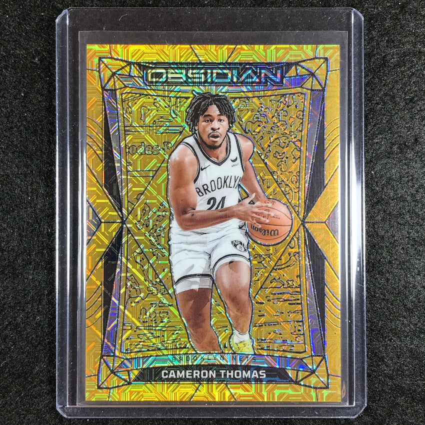 2023-24 Obsidian CAMERON THOMAS Gold Flood Electric Etch 9/10