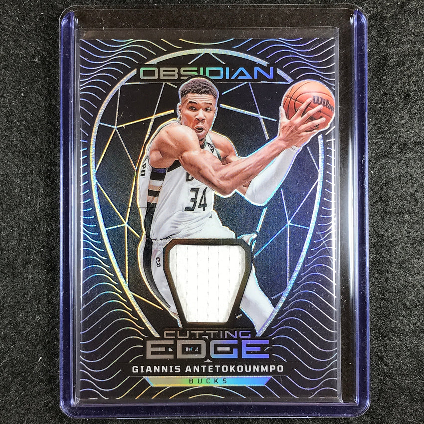 2023-24 Obsidian GIANNIS ANTETOKOUNMPO Cutting Edge Jersey Relic Base 217/249