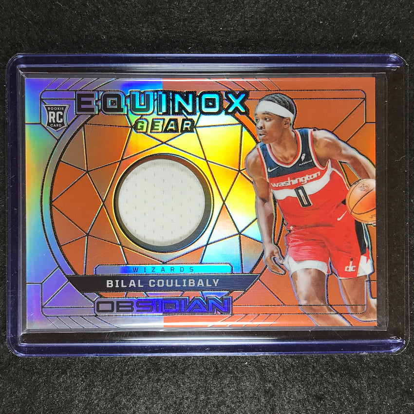 2023-24 Obsidian BILAL COULIBALY Equinox Gear Rookie Jersey Relic Orange 72/99