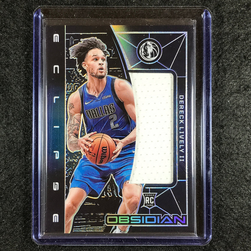 2023-24 Obsidian DERECK LIVELY II Eclipse Rookie Jersey Relic Base 68/249
