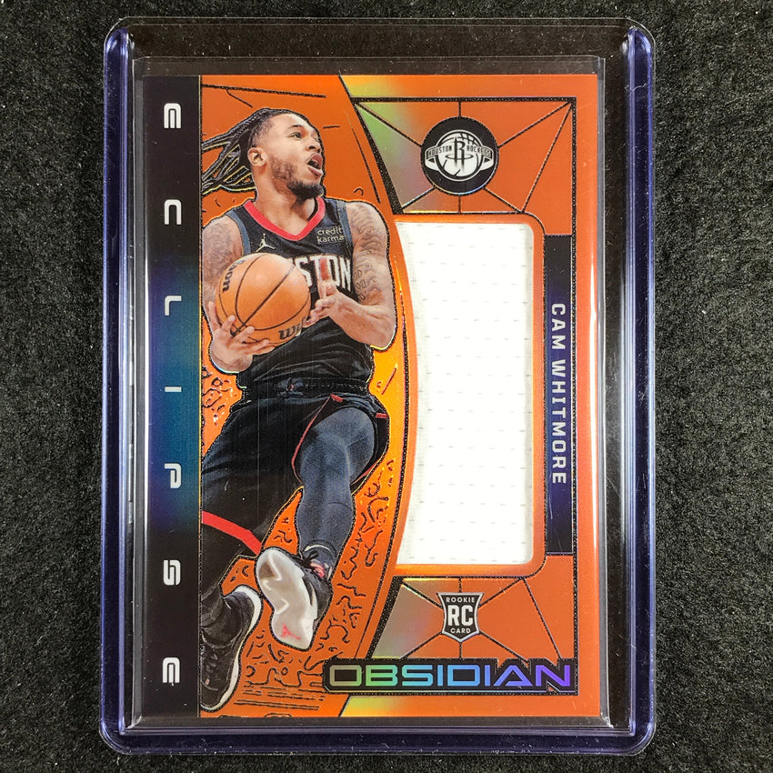 2023-24 Obsidian CAM WHITMORE Eclipse Rookie Jersey Relic Orange Flood 44/99