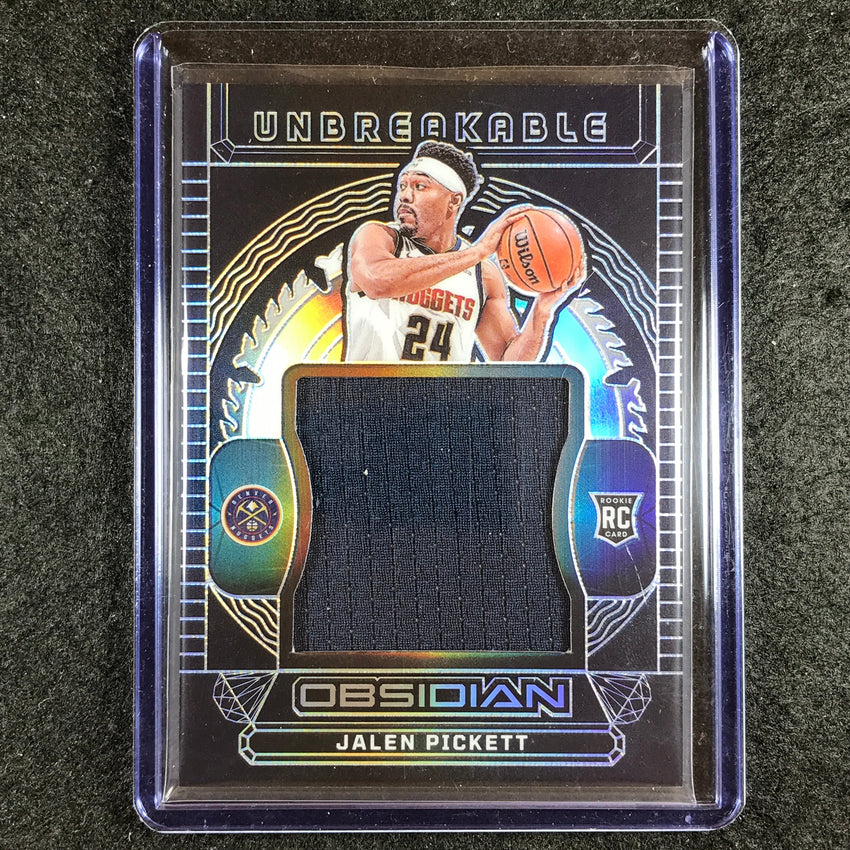 2023-24 Obsidian JALEN PICKETT Unbreakable Rookie Jersey Relic Base 85/149