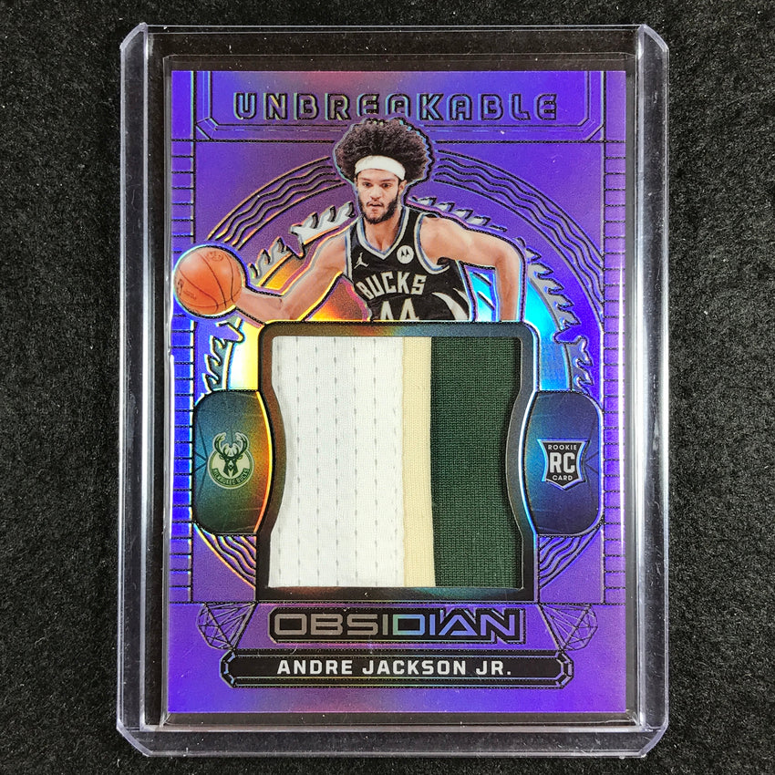 2023-24 Obsidian ANDRE JACKSON JR. Unbreakable Rookie Patch Relic Purple 38/49