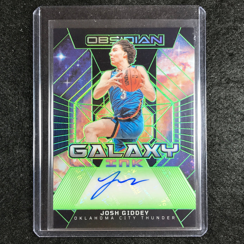 2023-24 Obsidian JOSH GIDDEY Galaxy Ink Auto Green Electric Etch 5/25
