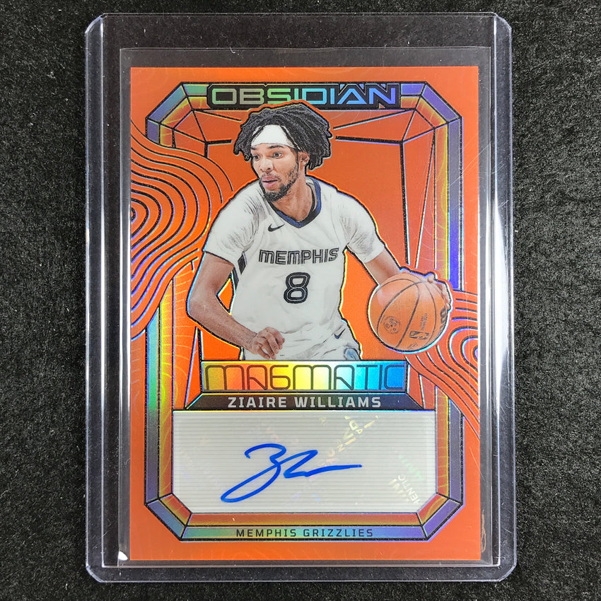 2023-24 Obsidian ZIAIRE WILLIAMS Magmatic Auto Orange Flood Electric Etch 45/75
