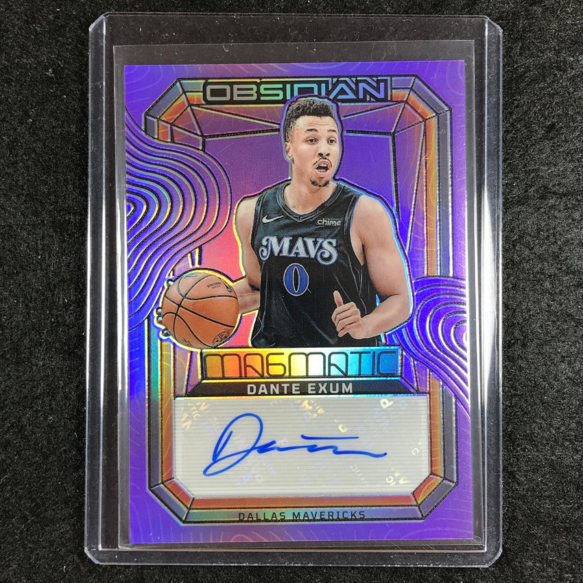 2023-24 Obsidian DANTE EXUM Magmatic Auto Purple Flood Electric Etch 15/49
