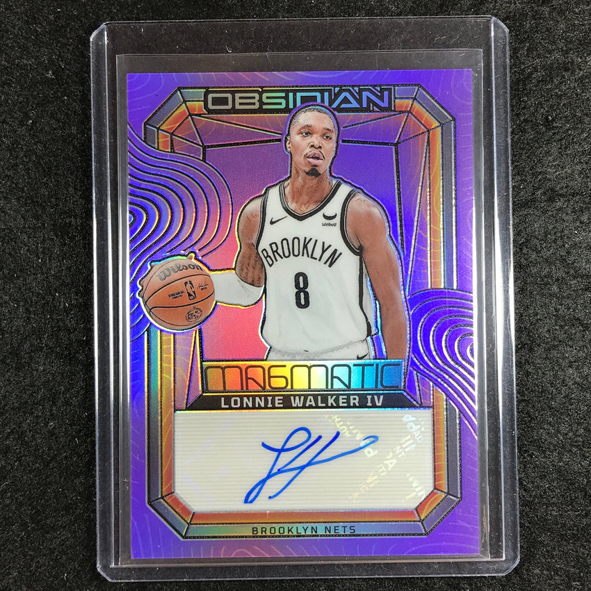 2023-24 Obsidian LONNIE WALKER IV Magmatic Auto Purple Flood Electric Etch 42/49