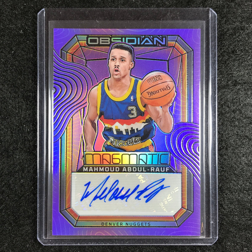 2023-24 Obsidian MAHMOUD ABDUL-RAUF Magmatic Auto Purple Electric Etch 16/49