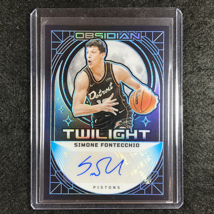 2023-24 Obsidian SIMONE FONTECCHIO Twilight Auto Blue Electric Etch 25/30