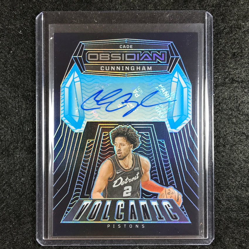 2023-24 Obsidian CADE CUNNINGHAM Volcanic Auto Blue Electric Etch 18/30