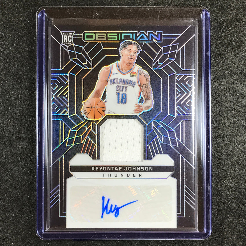 2023-24 Obsidian KEYONTAE JOHNSON Rookie Jersey Ink Relic Auto Base 58/99