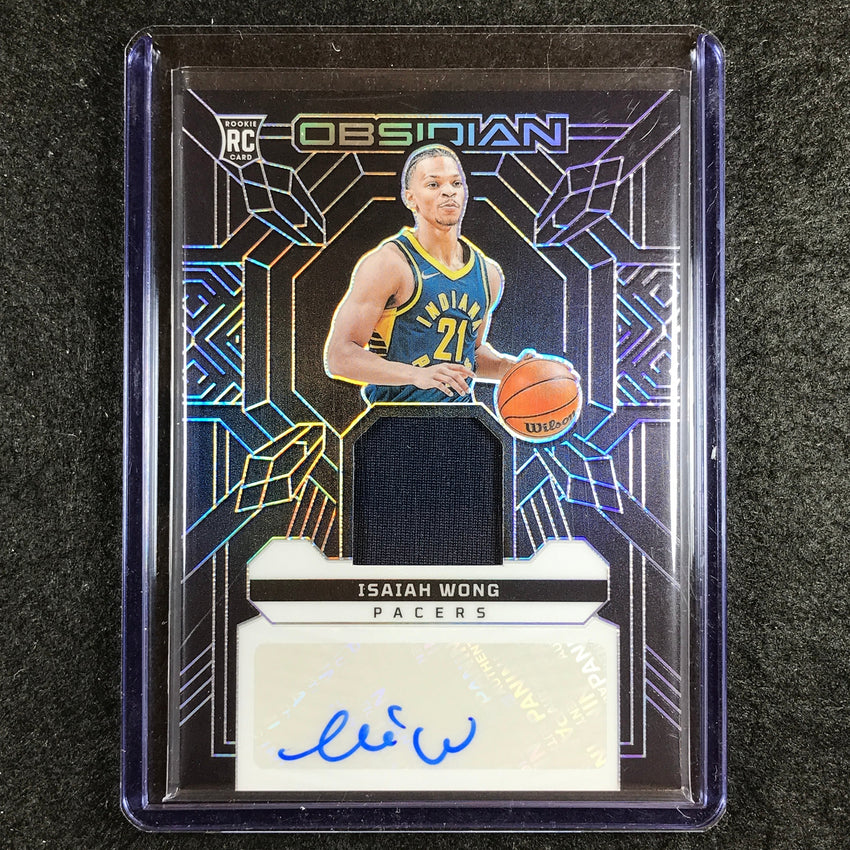 2023-24 Obsidian ISAIAH WONG Rookie Jersey Ink Relic Auto Base 22/99