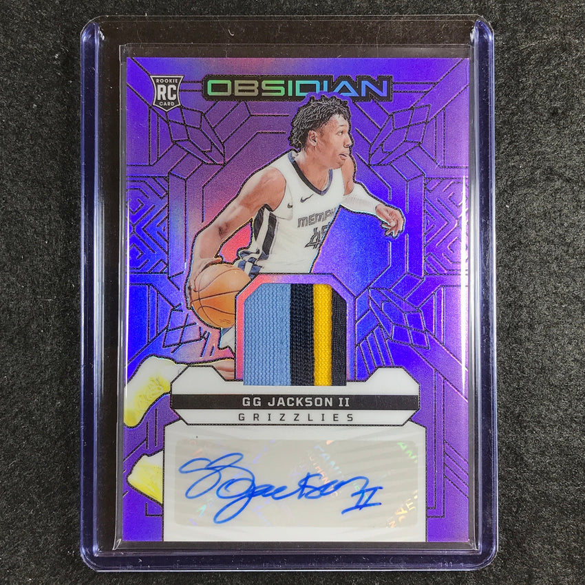 2023-24 Obsidian GG JACKSON II Rookie Jersey Ink Patch Auto Purple Etch 6/49