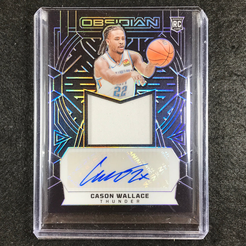2023-24 Obsidian CASON WALLACE Rookie Jersey Auto Base 98/99