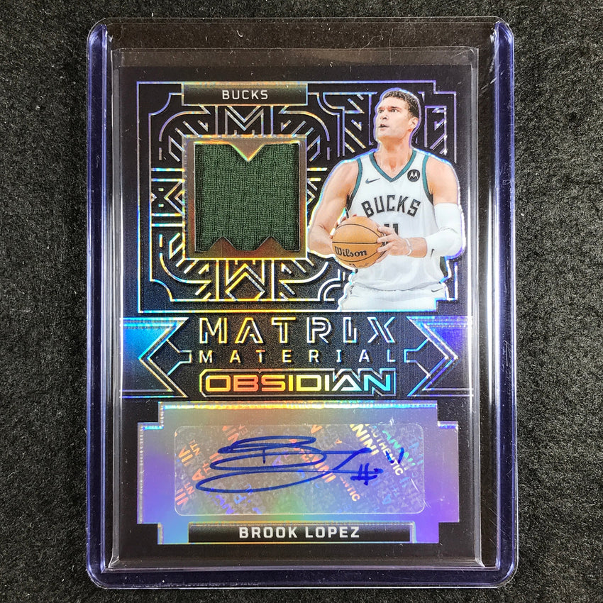 2023-24 Obsidian BROOK LOPEZ Matrix Material Jersey Auto Base 45/99