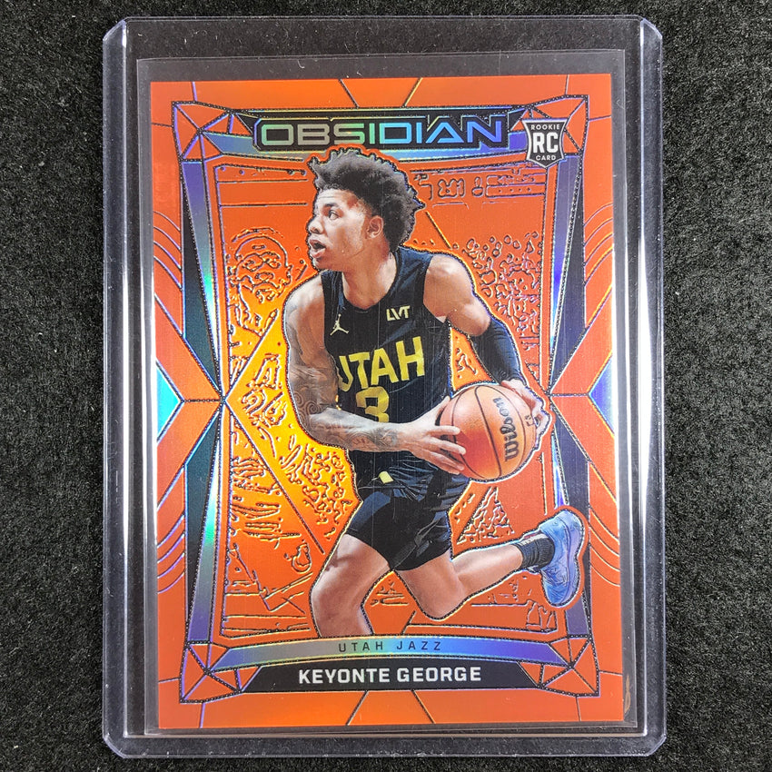 2023-24 Obsidian KEYONTE GEORGE Rookie Base Orange Flood Electric Etch 80/99