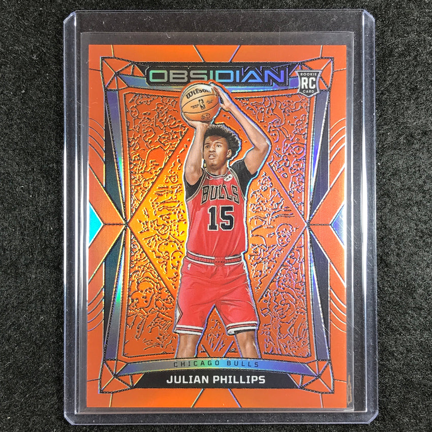 2023-24 Obsidian JULIAN PHILLIPS Rookie Base Orange Flood Electric Etch 37/99