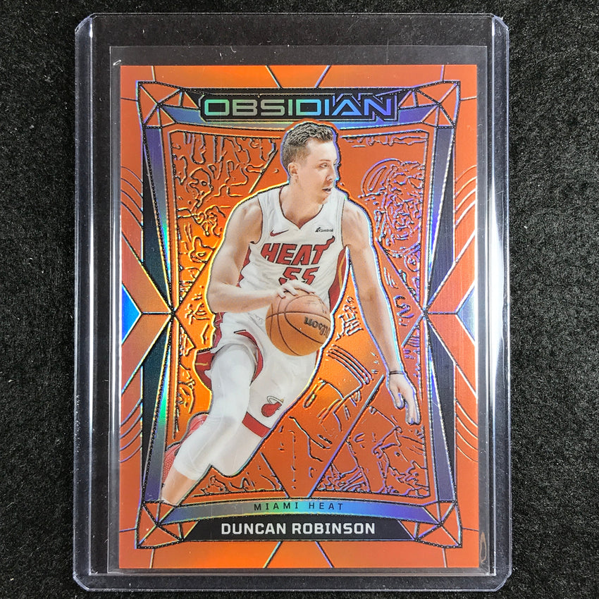 2023-24 Obsidian DUNCAN ROBINSON Base Orange Flood Electric Etch 83/99